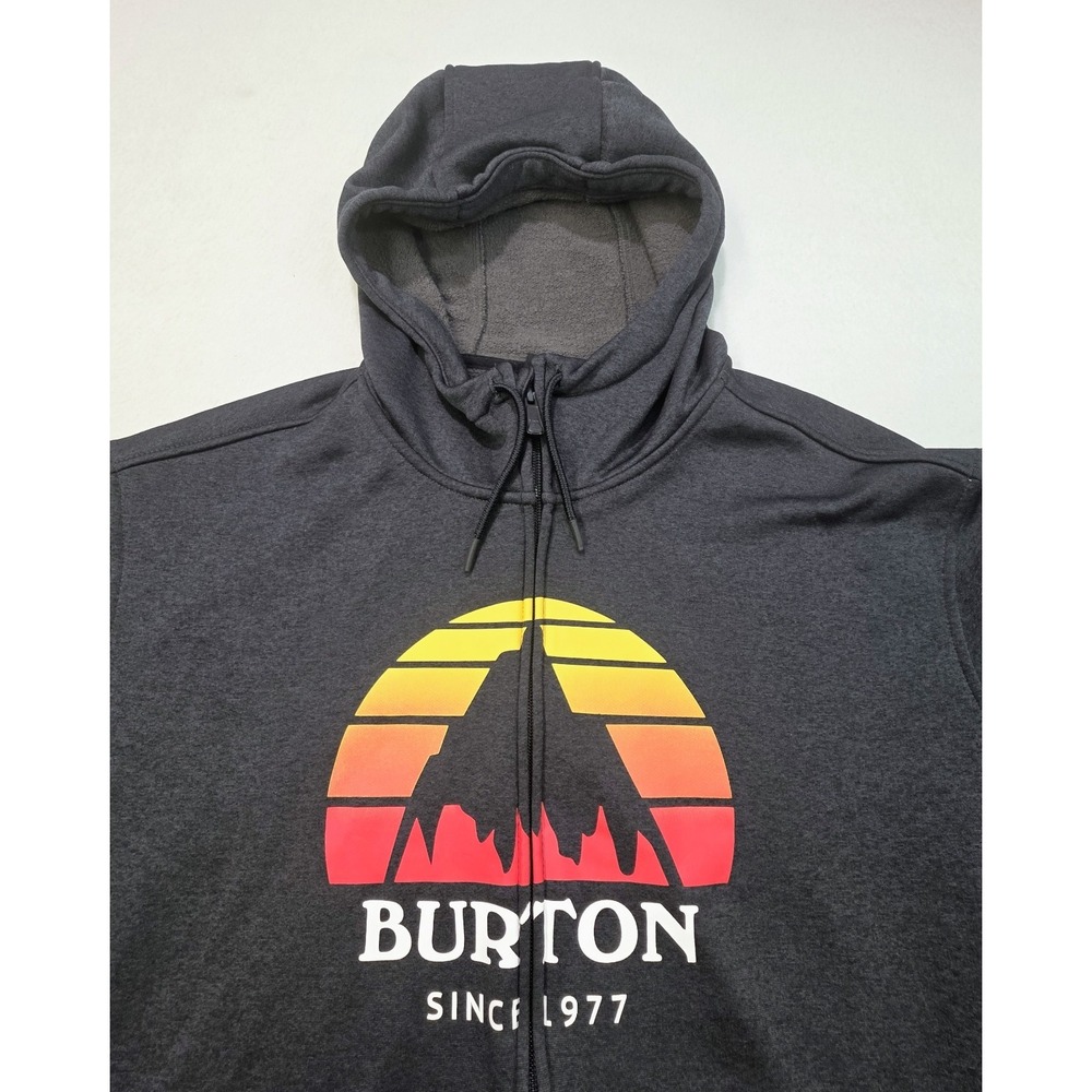 Burton Hoodie Jacket Mens L LIMITED USE Full Zip Sweatshirt Fleece